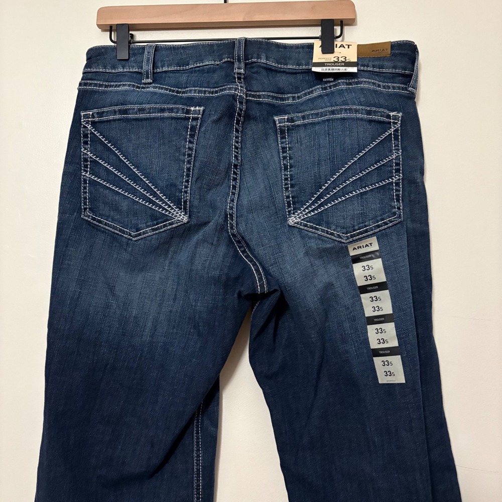 Ariat Womens Perfect Rise Trouser Missouri Dark Wash Jeans 33 New - Picture 6 of 7